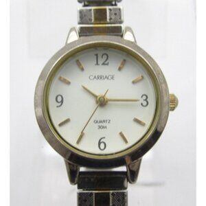 Women Carriage by Timex Quartz WR Analog 21mm Round Watch (H886) "New Battery"